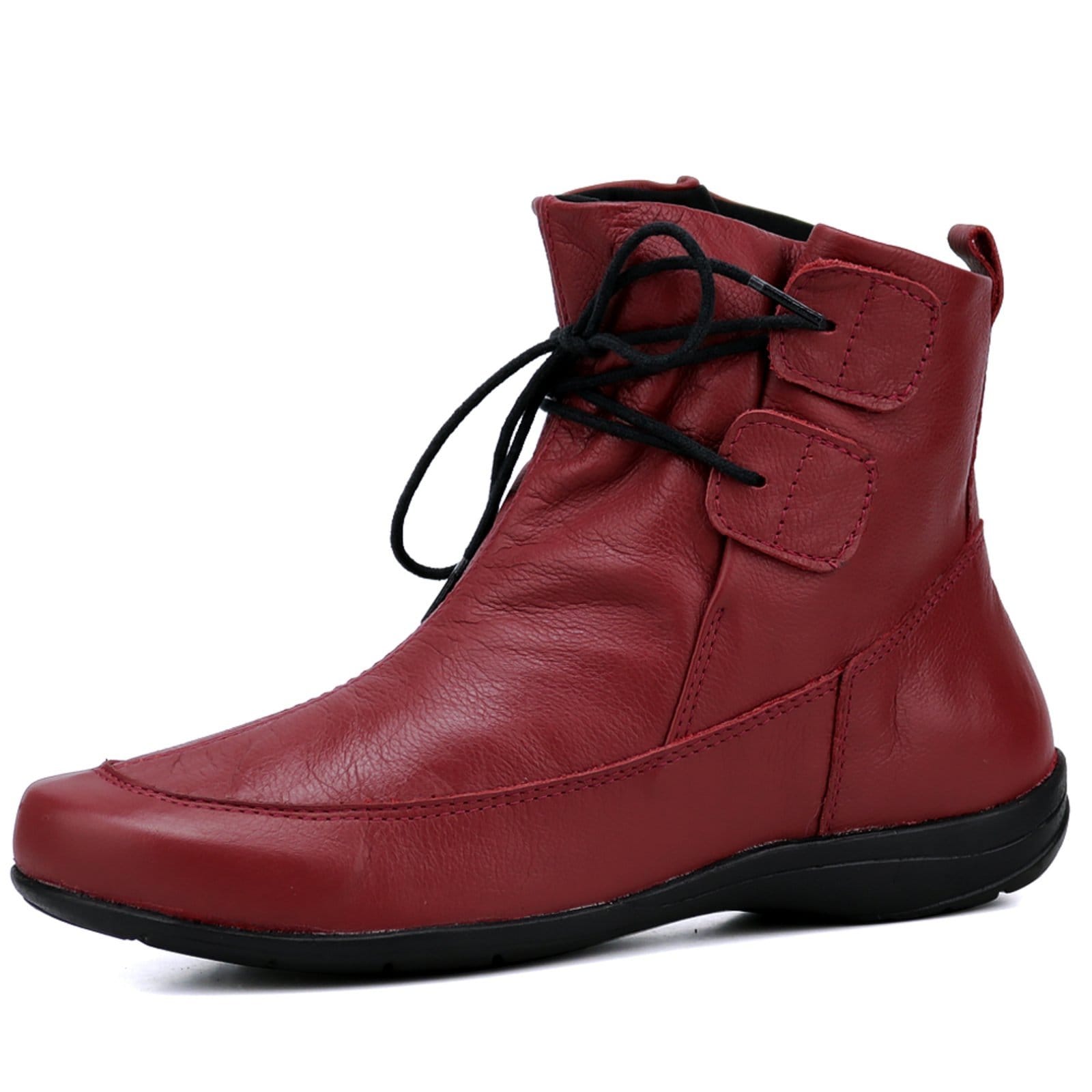 Bota Rasteira Mr. Gutt Cano Curto Couro Bordo