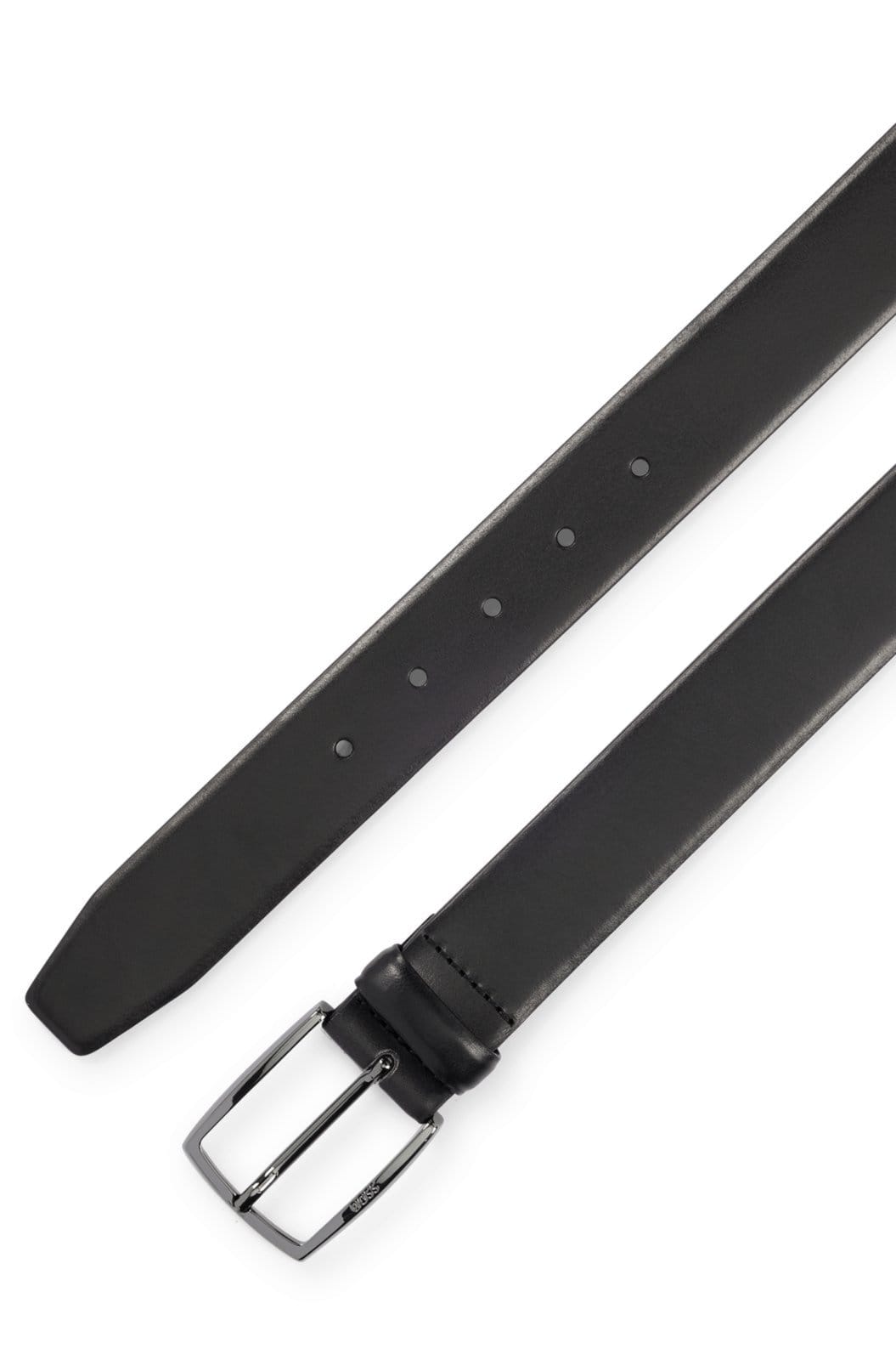 Cinto De Couro Italiano Com Fivela De Metal Polido. 115 - 2