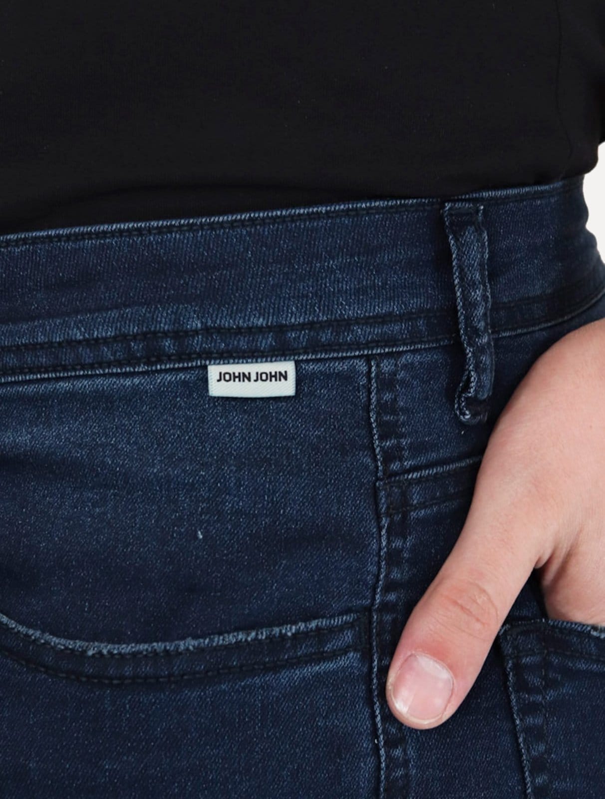 Vista 2 Calça Jeans John John Masculina Super Skinny Aruba Azul Escuro John John jeans azul