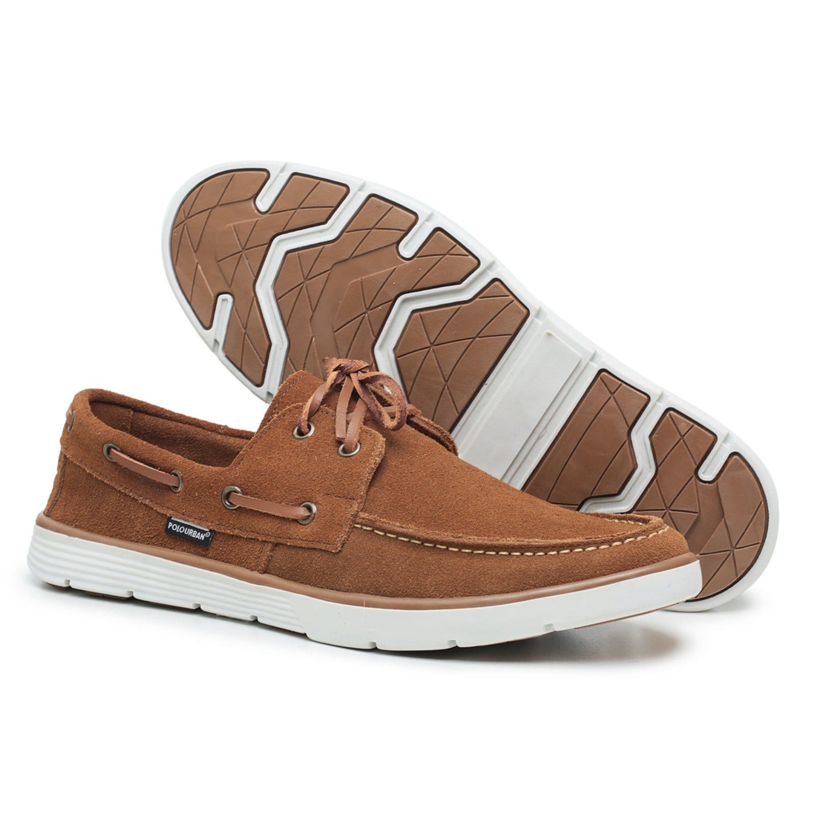 Vista 2 Mocassim Masculino Dockside Top Sider em Couro Polo Urban Camel POLO URBAN caramelo