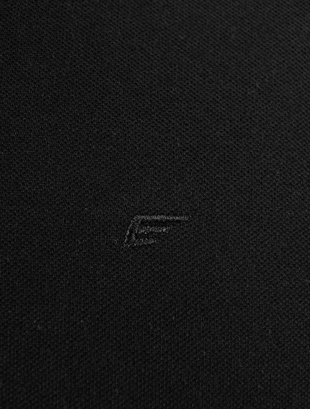 Vista 2 Polo Ellus Masculina Piquet Classic Easa Friso Blue Preta Ellus preto blue