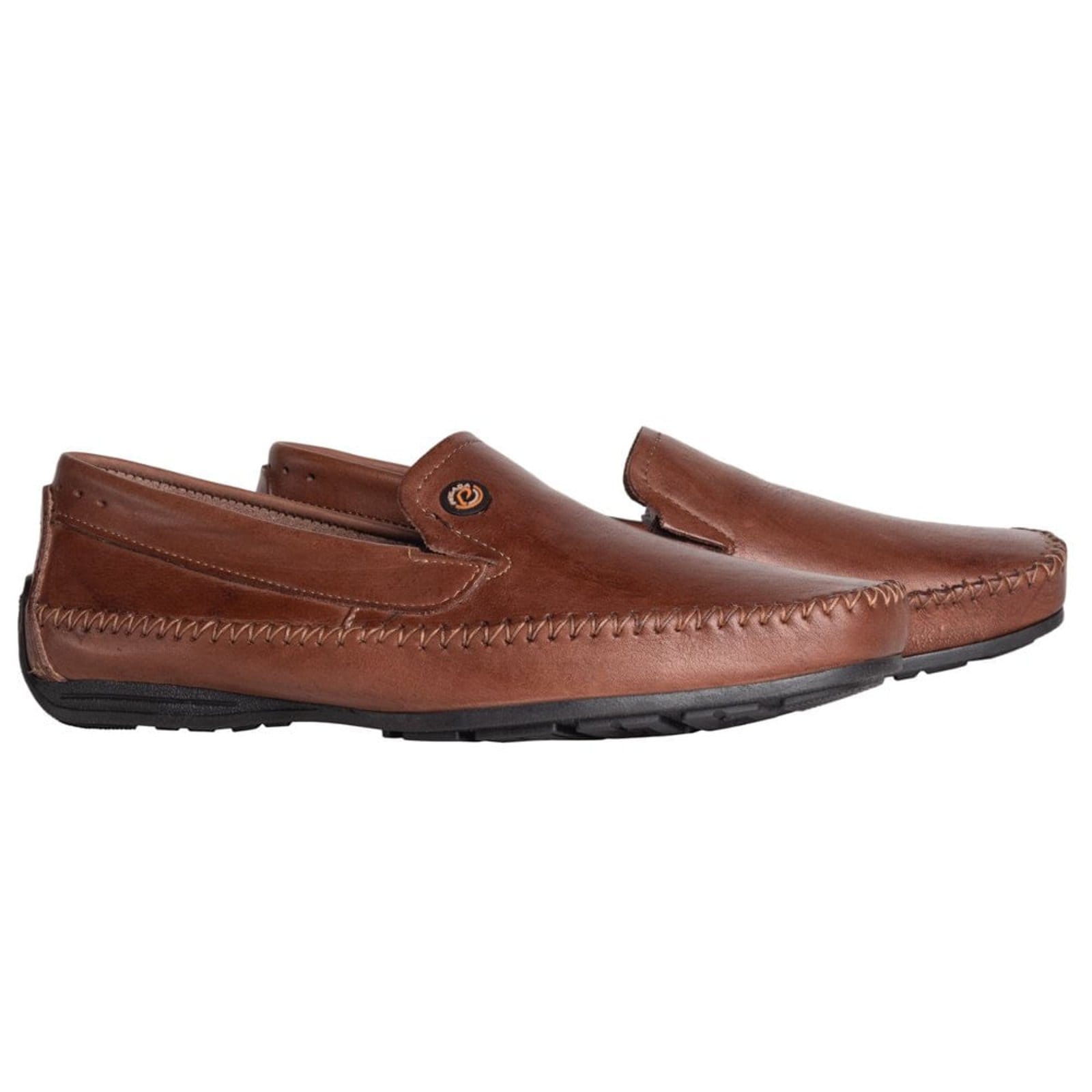 Vista 2 Mocassim Masculino Pegada em Couro PEGADA marrom