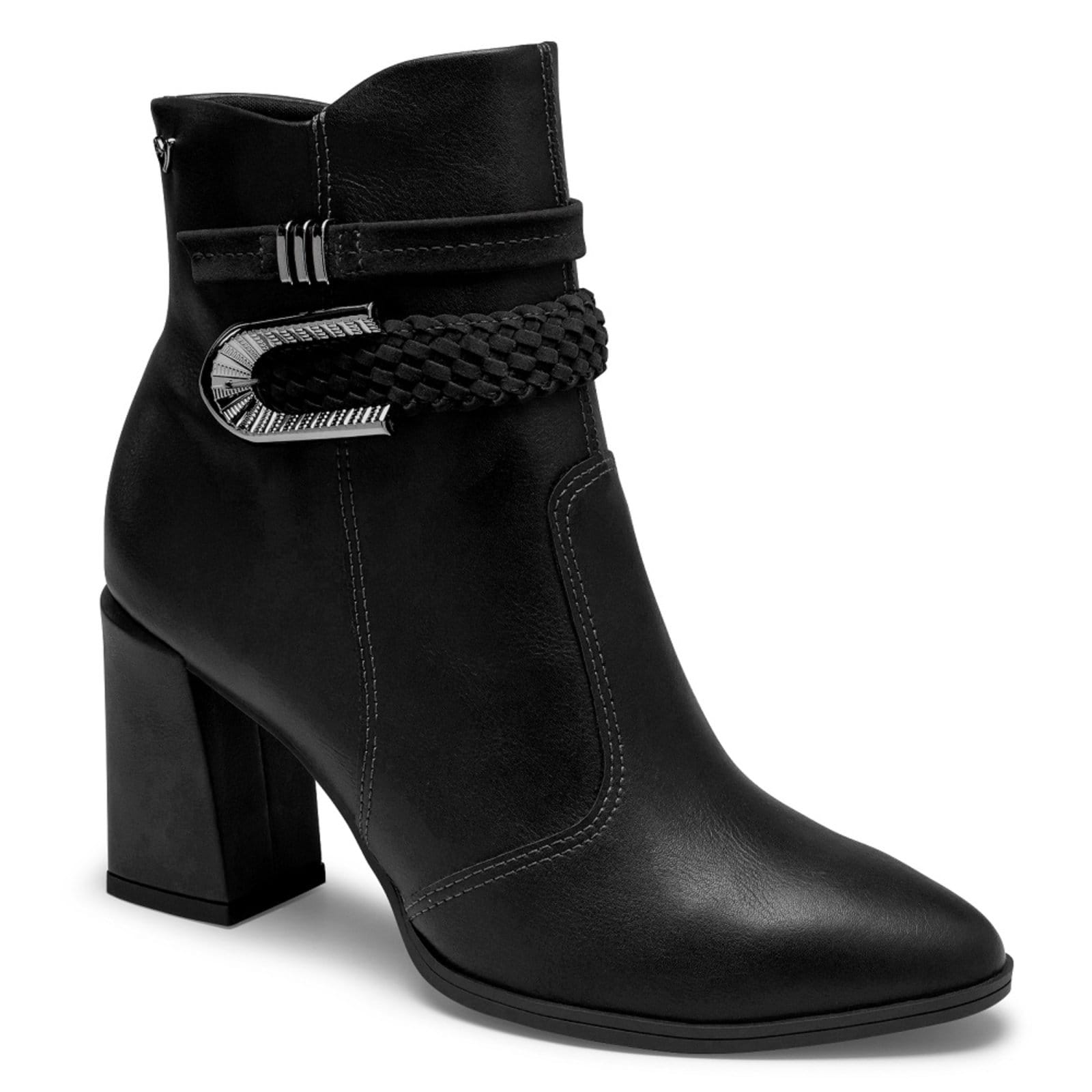 Bota Cano Baixo Mississipi MC871 Feminina - Preta