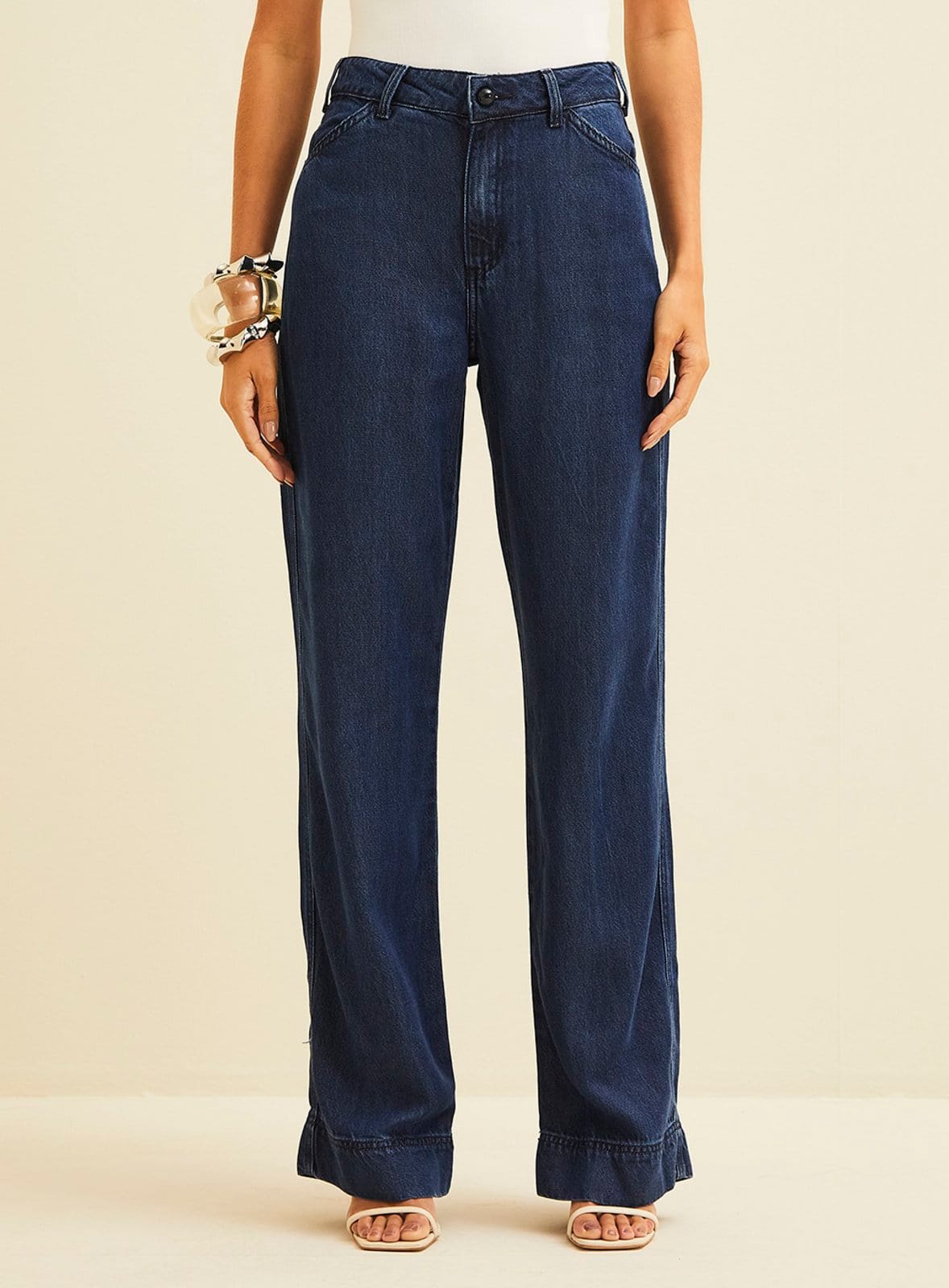Calça Jeans Raquel Wide Leg Forum Indigo