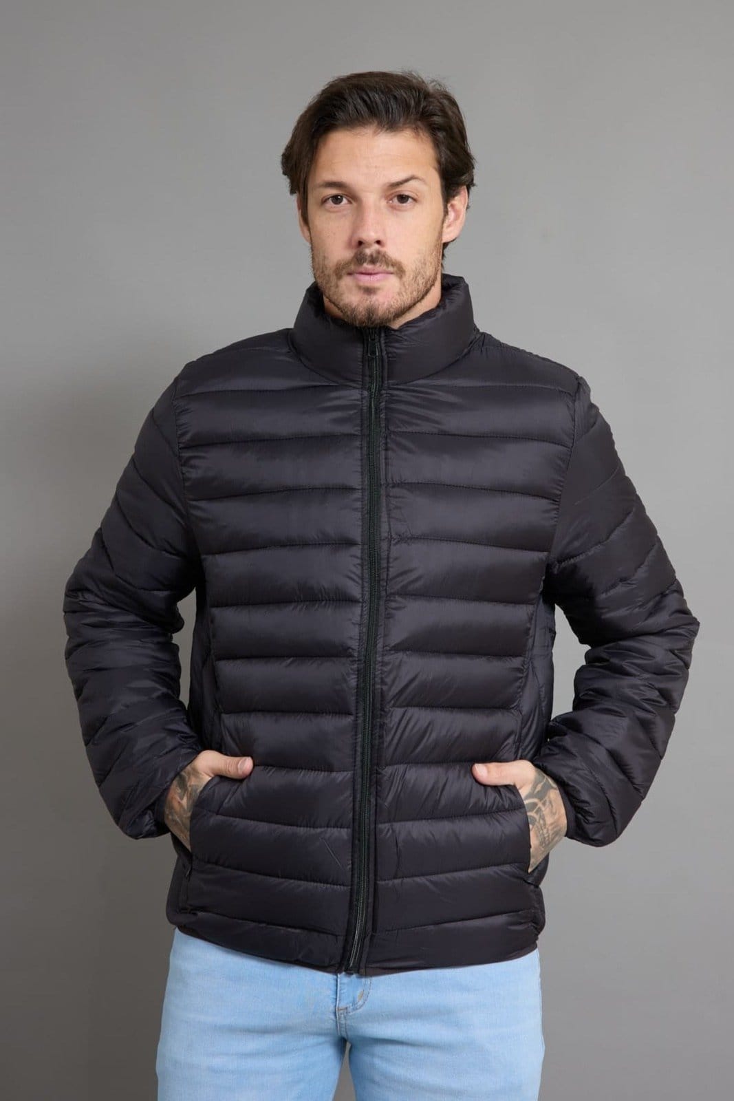 Jaqueta Puffer Masculina Bolsos Invisível Dialogo Jeans