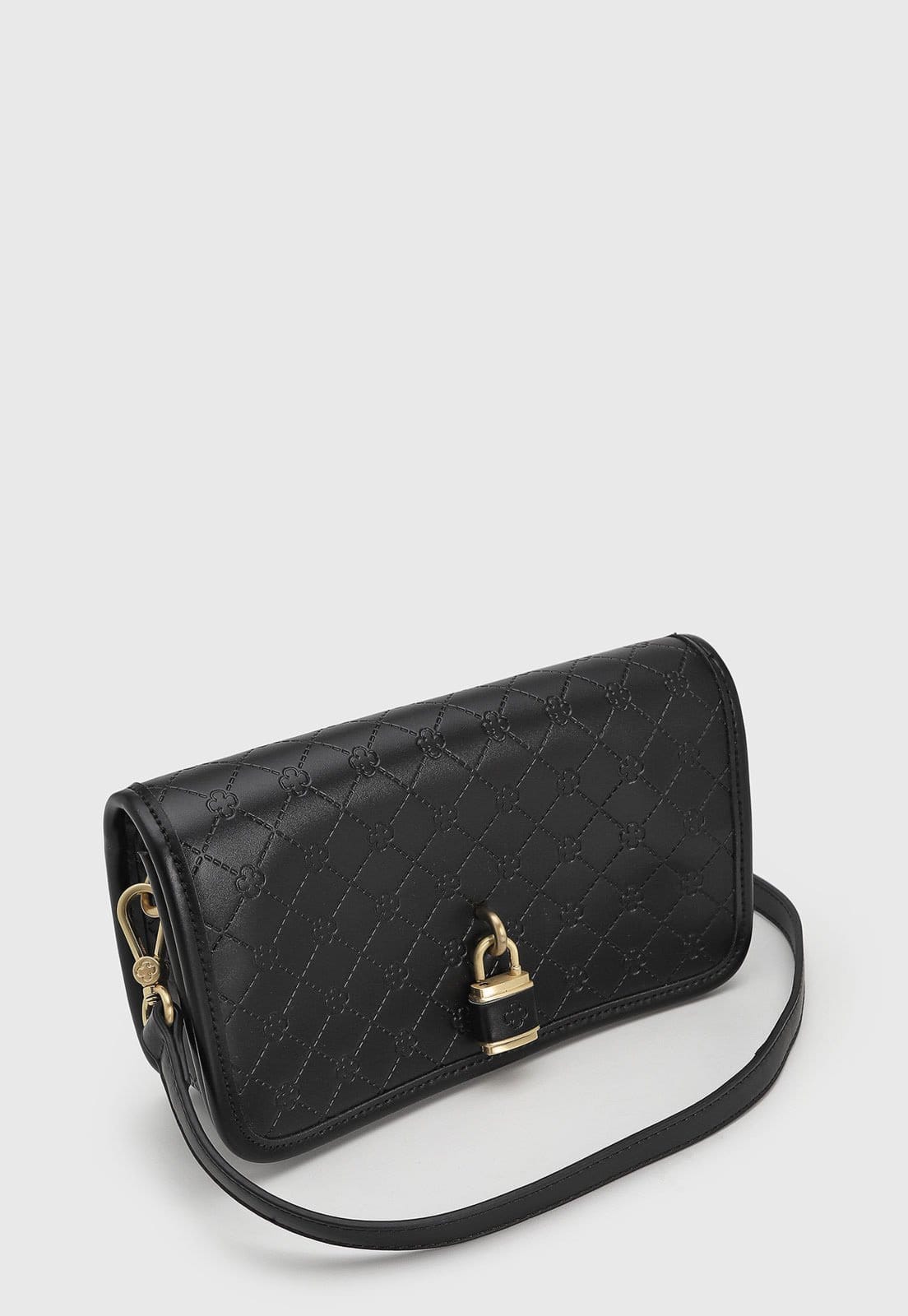 Vista 2 Bolsa Média Capodarte Monograma Preta Capodarte preto