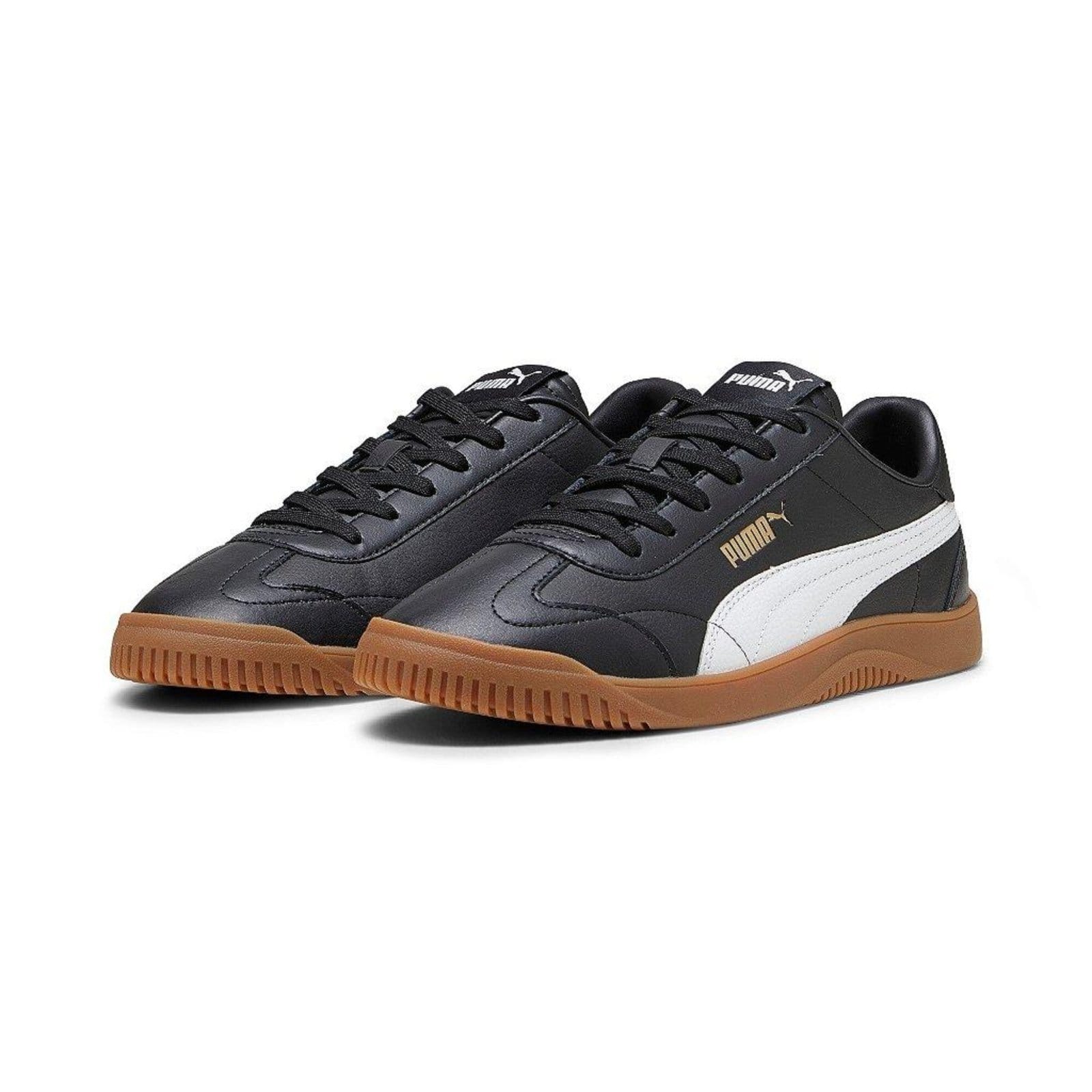 Vista 2 Tênis Puma Club 5V5 Black/White/Gold Puma preto black