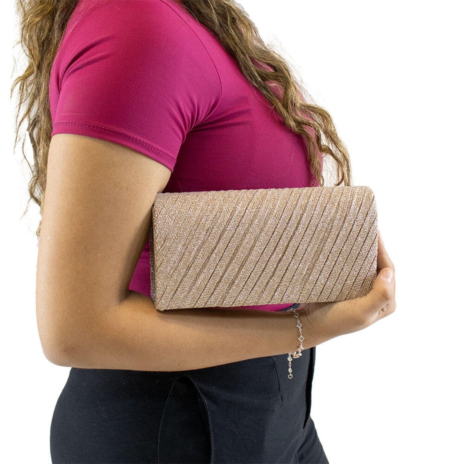 Vista 2 Bolsa Feminina Festa Melamel Fs68 5010680 MELAMEL prata