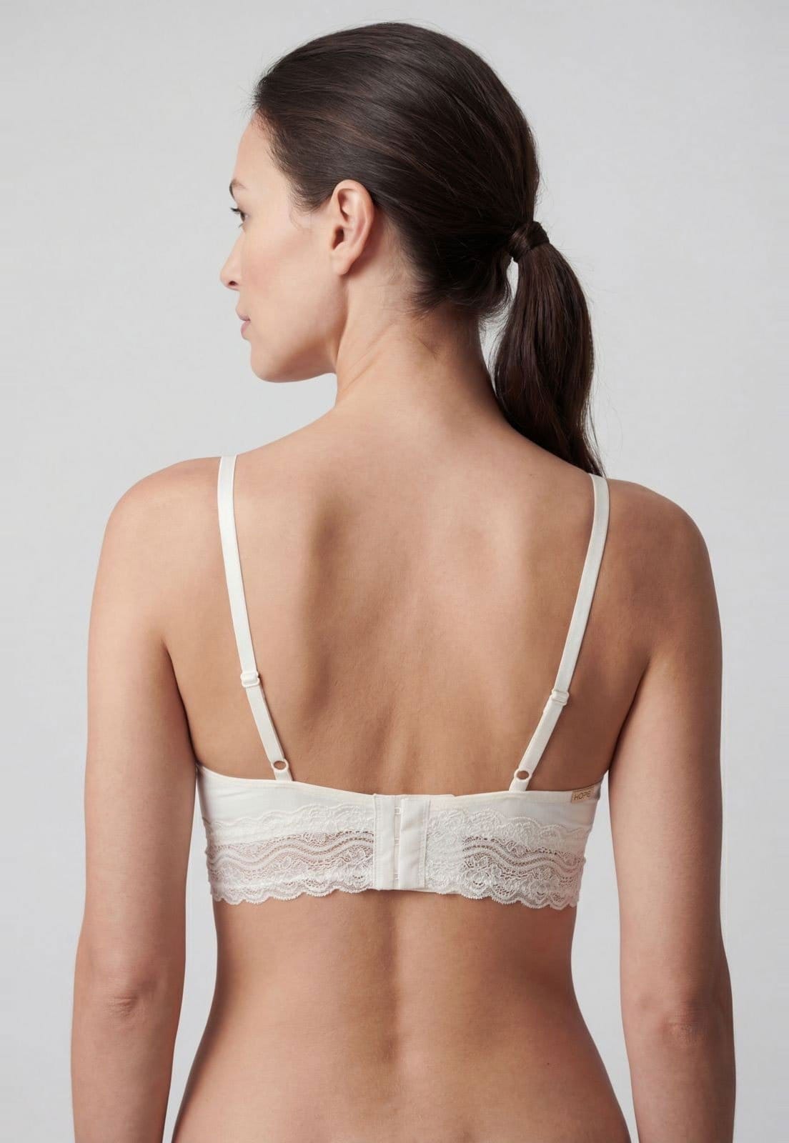 Vista 2 Sutiã Triângulo Feminino Hope Bojo Renda Off-White Hope off-white white