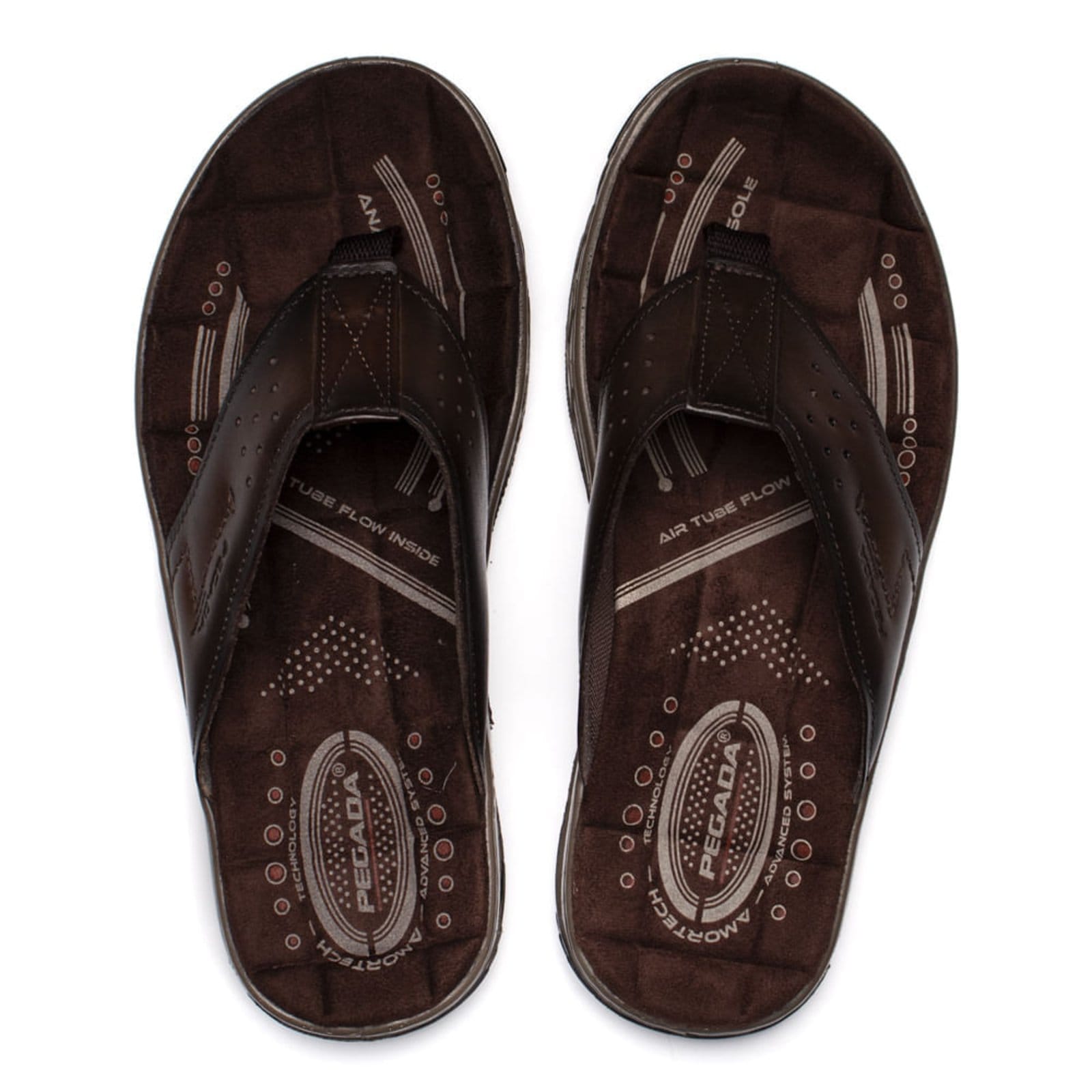 Infantil - Chinelo Masculino Pegada Anilina Couro Tiras