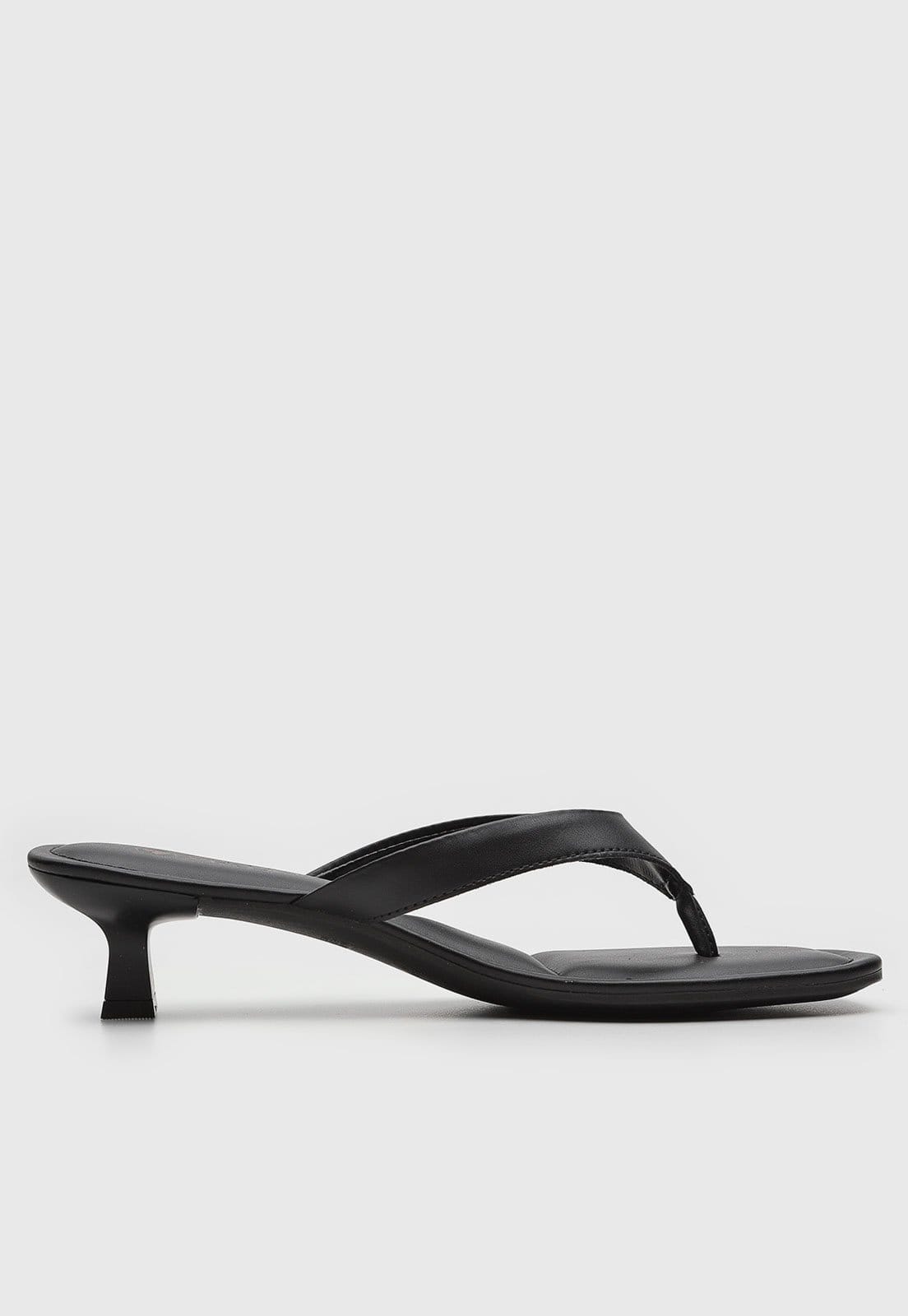 Vista 2 Sandália Via Uno Salto Fino Preta VIA UNO preto