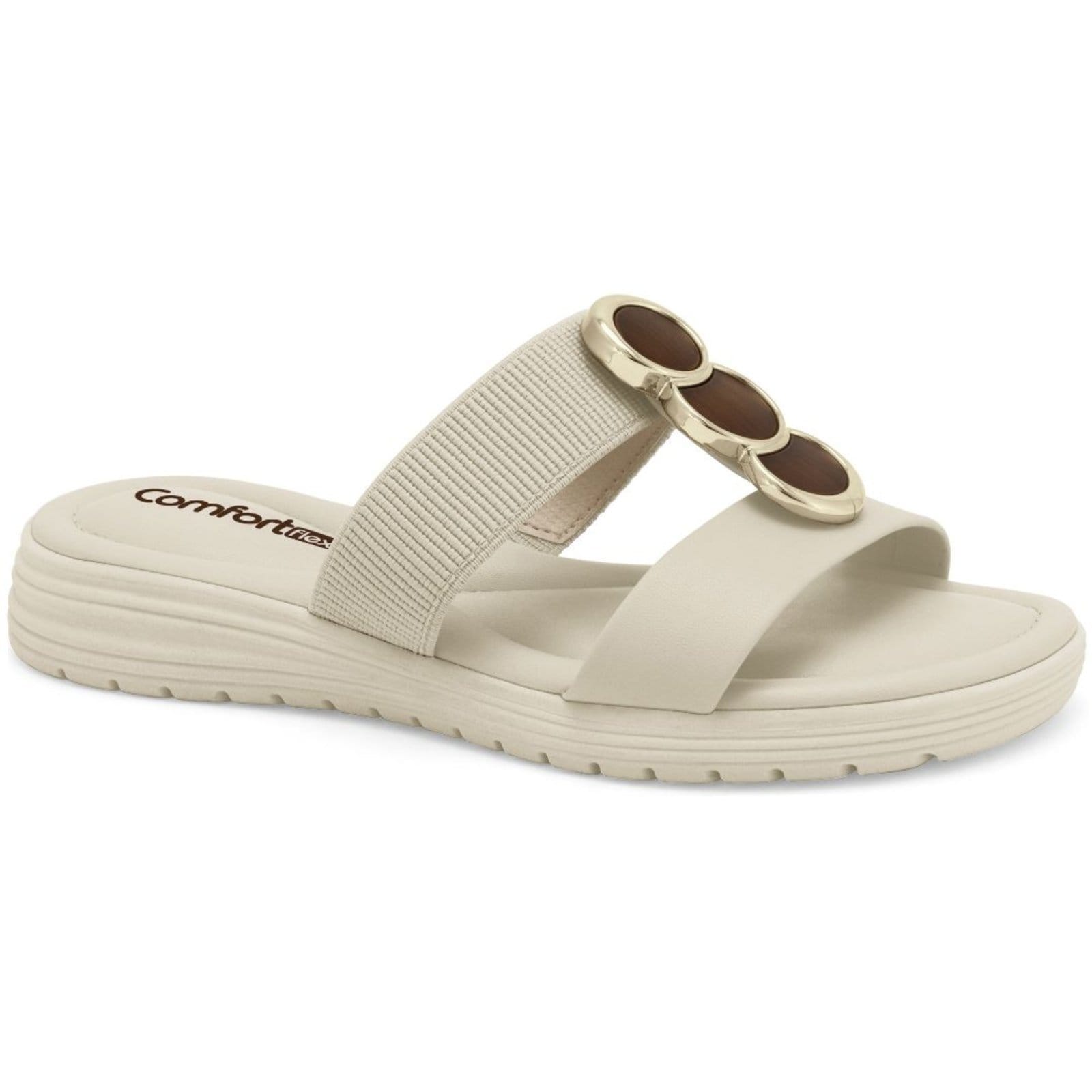 Tamanco Rasteira Feminino Coconut Comfortflex 2551401-2