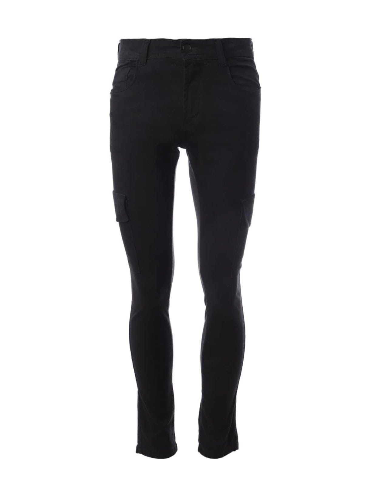 Vista 2 Calça Sarja Slim Cargo Masculina Vels preto