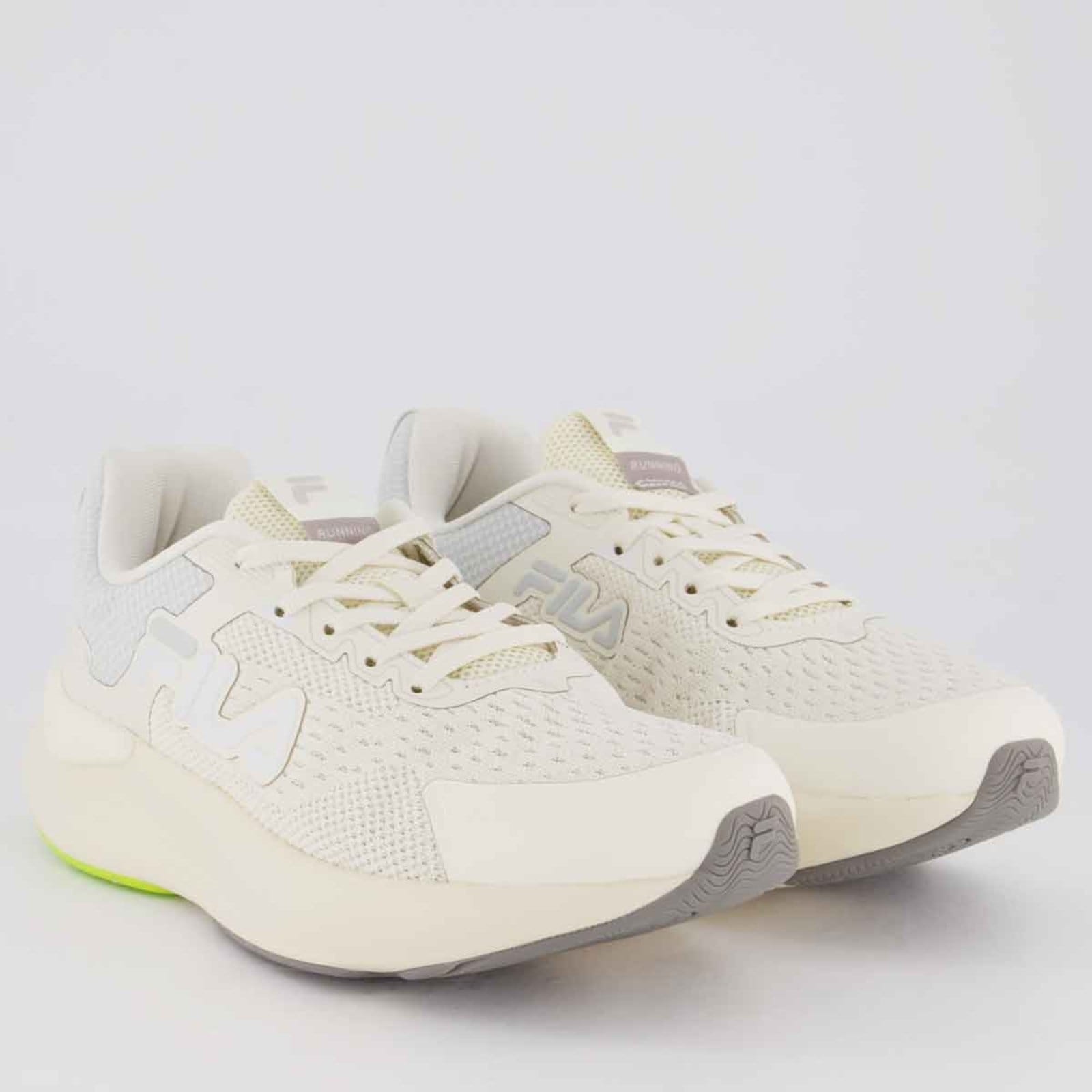 Vista 2 Tênis Fila Improve Feminino e Cinza Fila bege