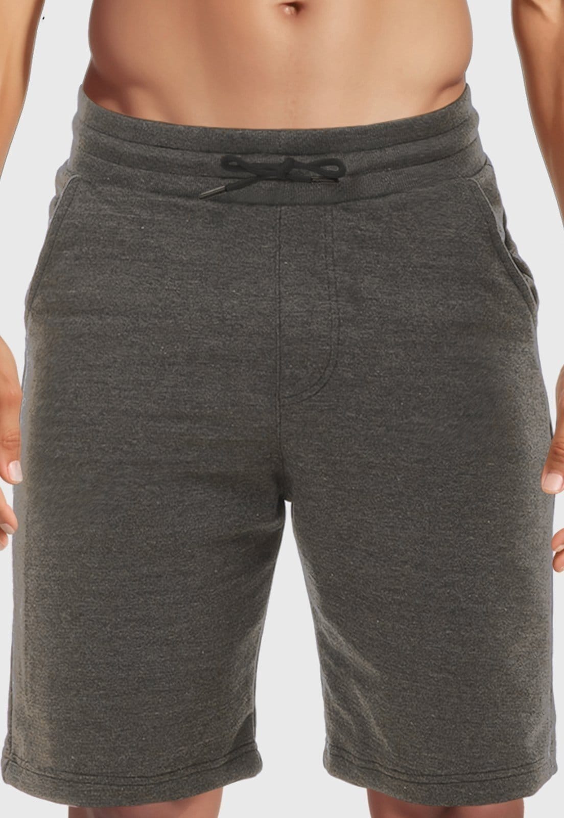 Vista 2 Bermuda Masculina Moletom Shorts Moletinho Benellys Chumbo Benellys cinza/multicolorido