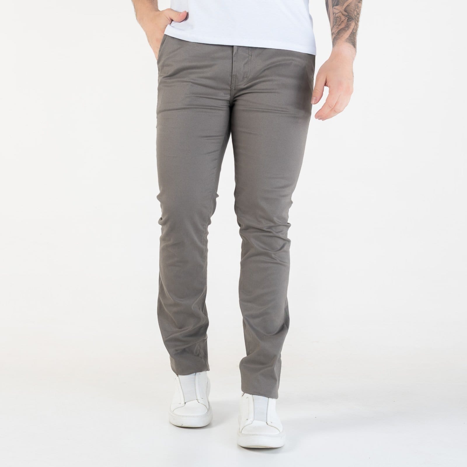 Calça Ellus Color Slim Khaki