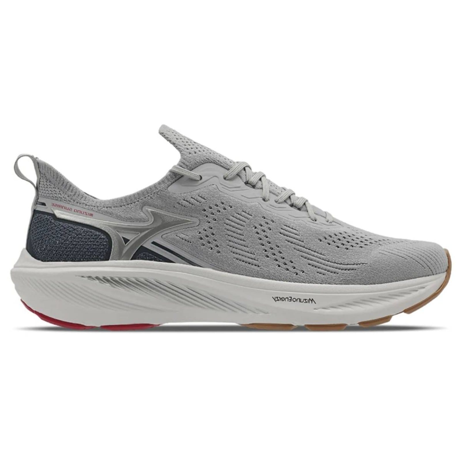 Vista principal Tênis Mizuno Sunrise Masculino Branco Mizuno cinza
