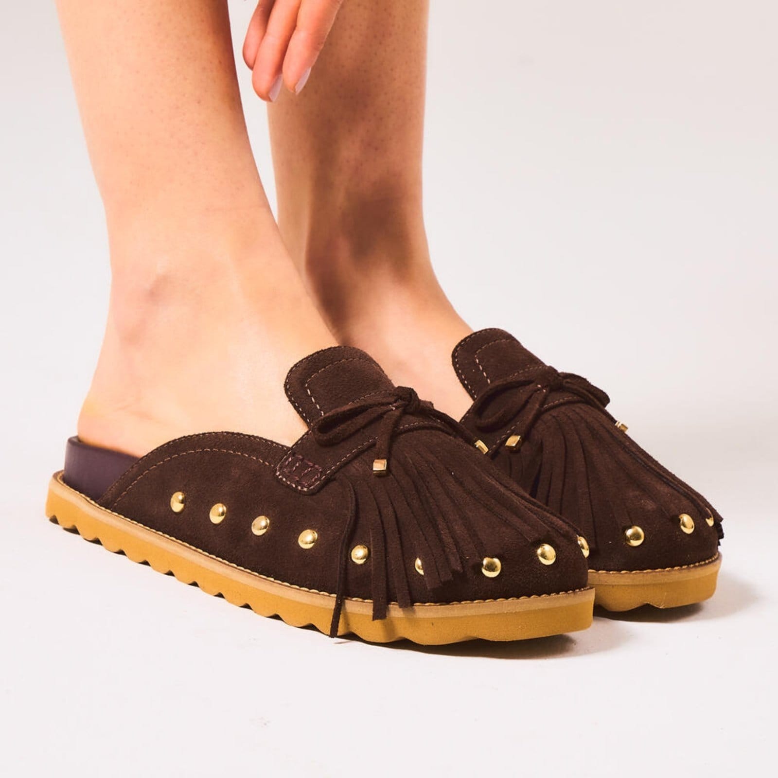 Vista 2 Clog Couro Cecconello 2909001-1 Cecconello marrom