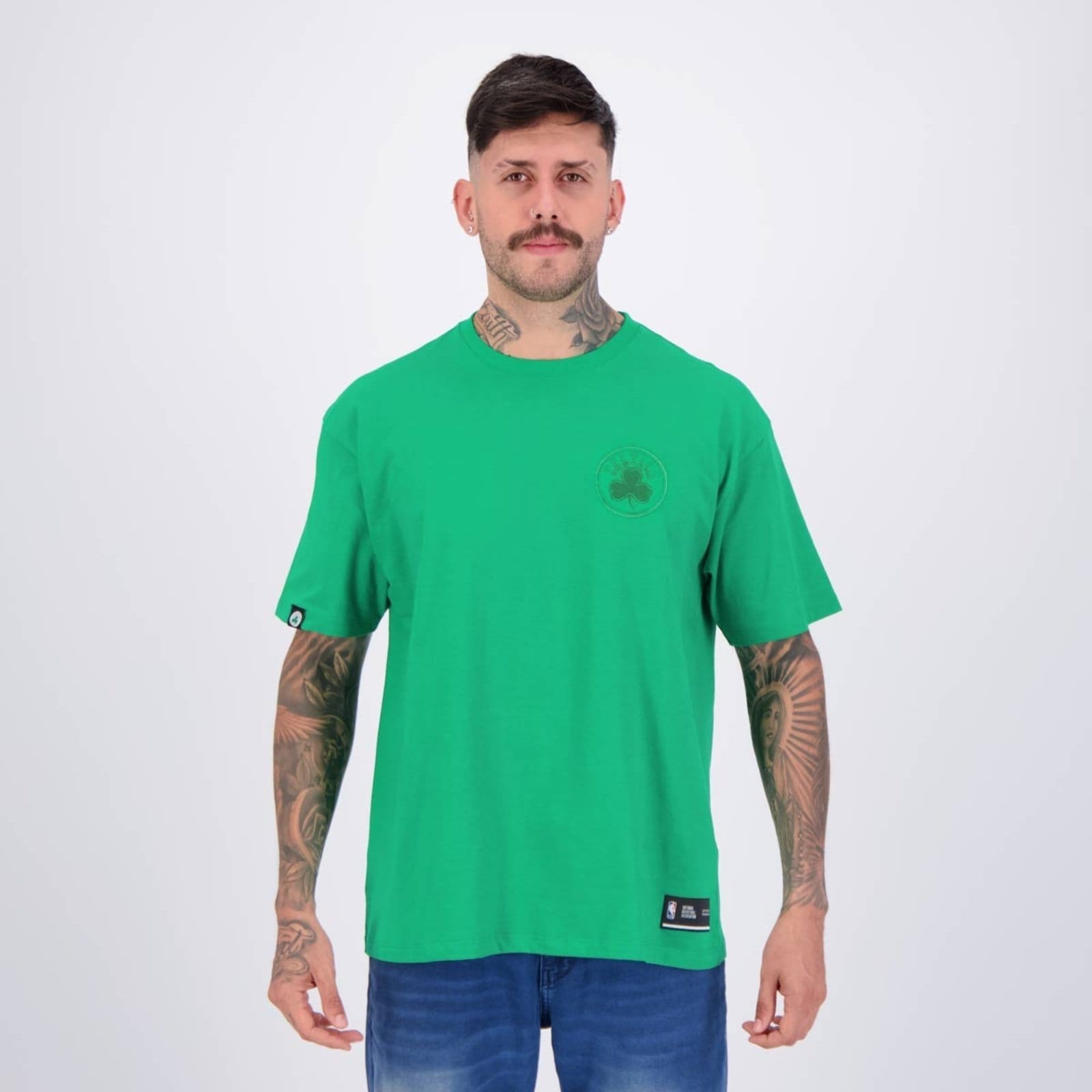 Camiseta NBA Boston Celtics Oversized Faux Emboss