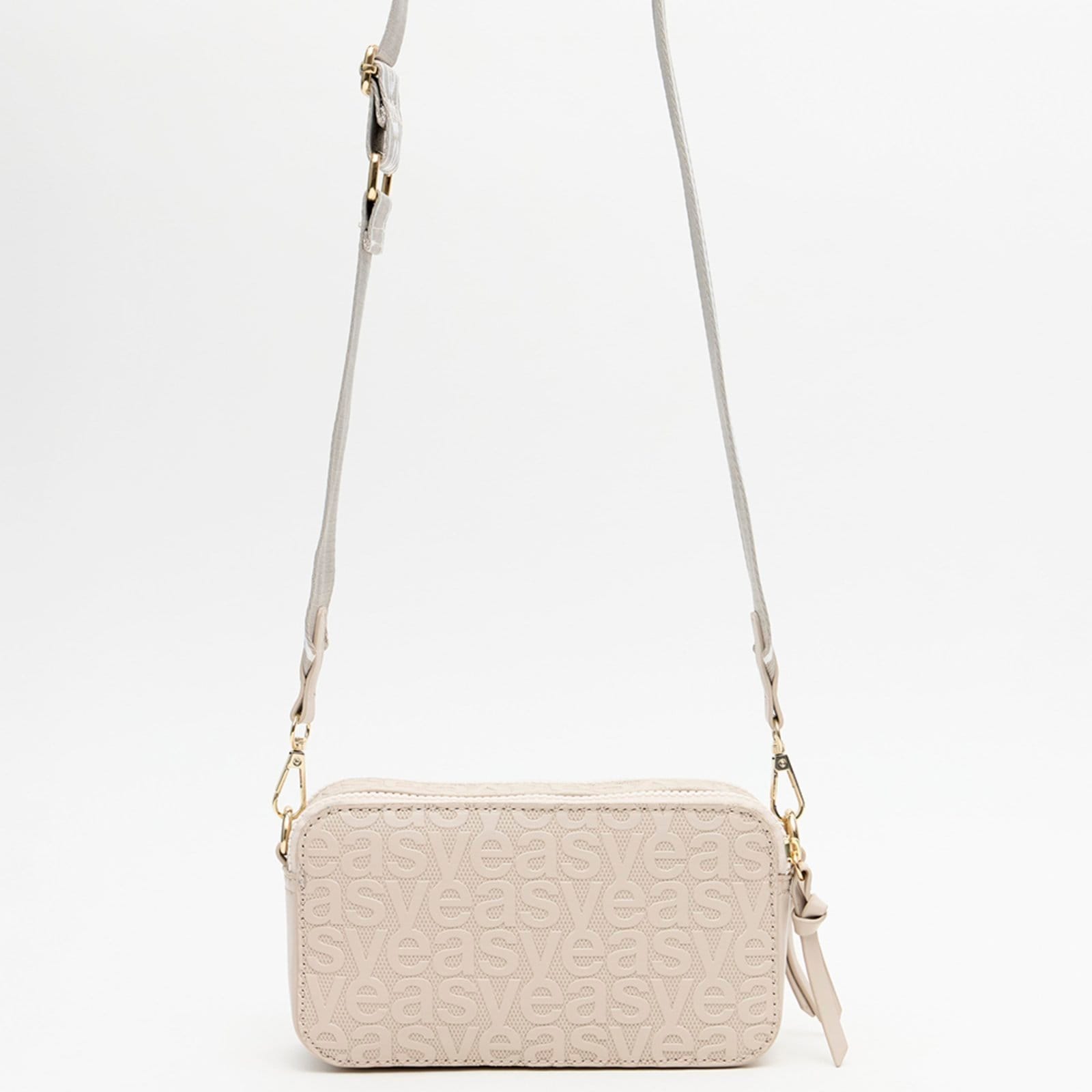 Vista 2 Bolsa Crossbody Easy Lança Perfume Ou26 Feminino Easy Lança perfume bege