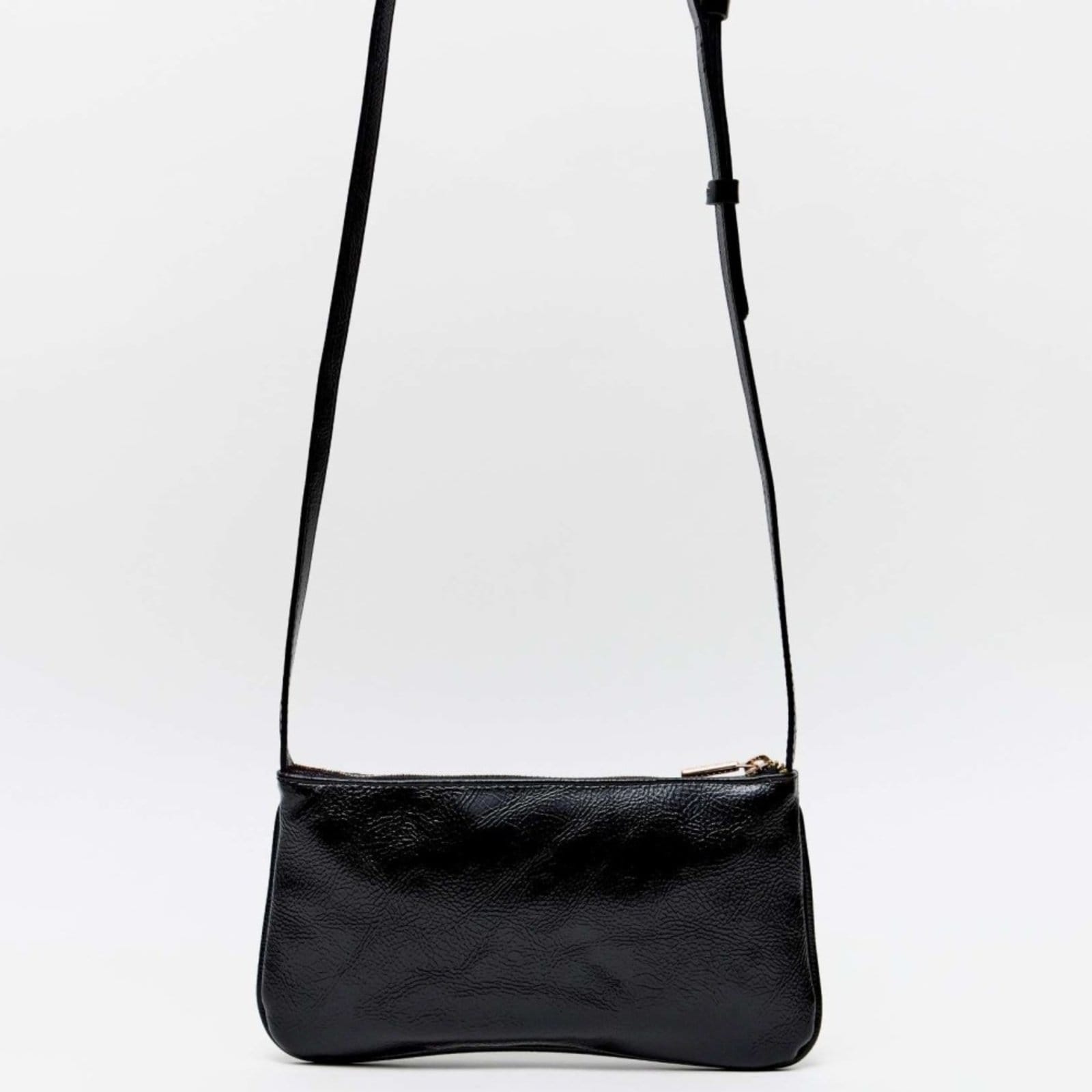 Vista 2 Bolsa Crossbody Lança Perfume Enfeite Ve26 Feminino Lança Perfume preto