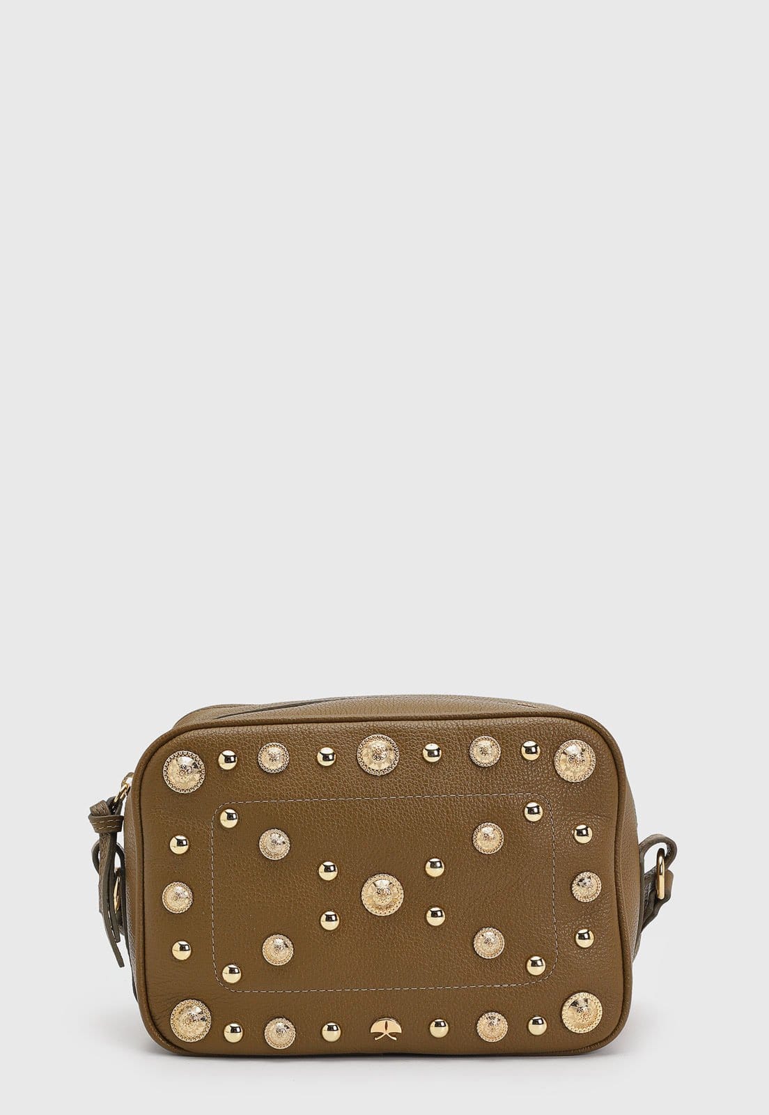 Bolsa Feminina Luiza Barcelos Média Tachas Dourada