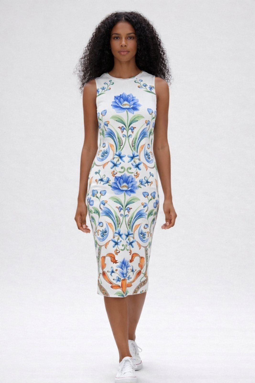 Vestido Midi D Bell Outlet Fashion Estampado