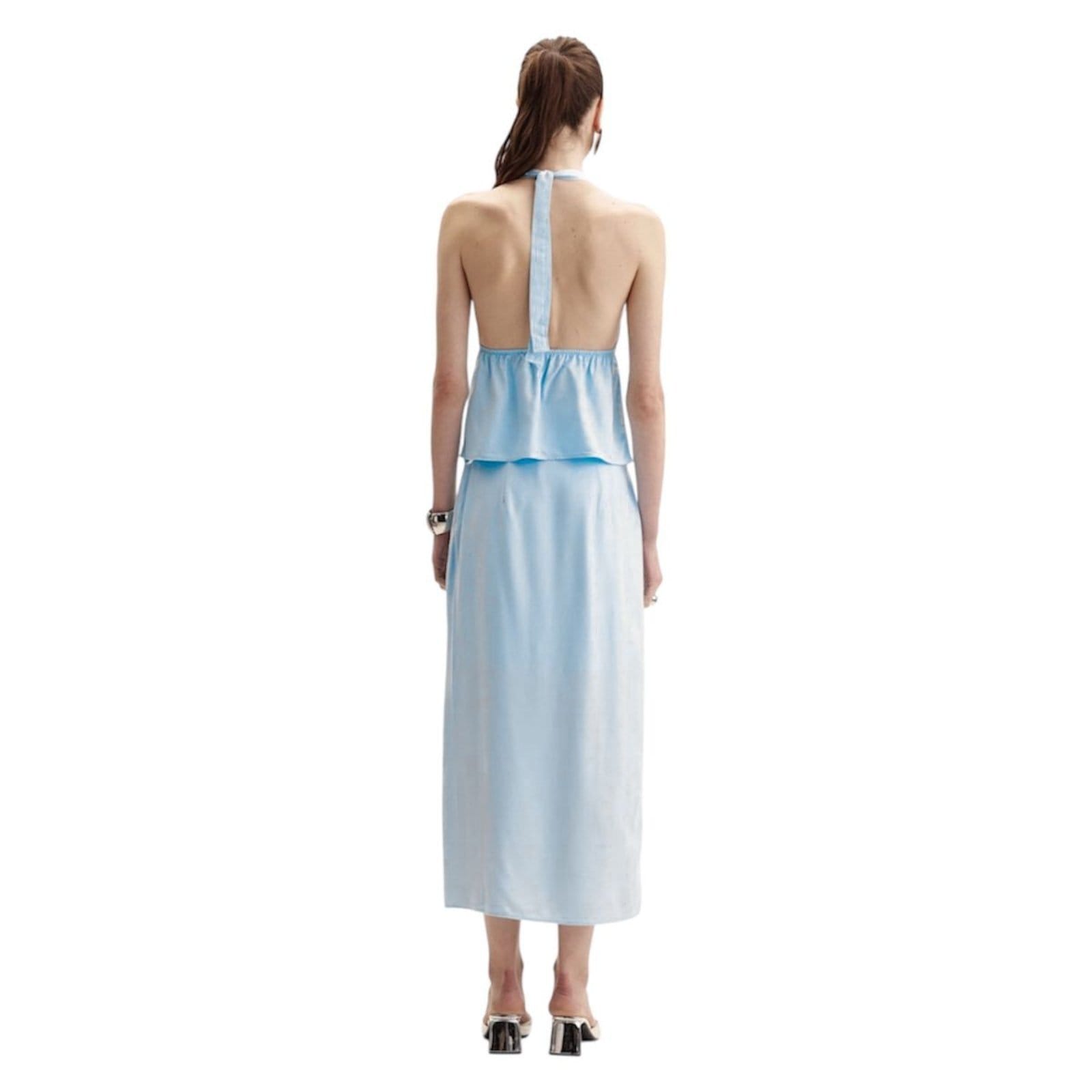 Vista 2 Saia Comfort Midi com Fenda Triton Nuvola Triton azul