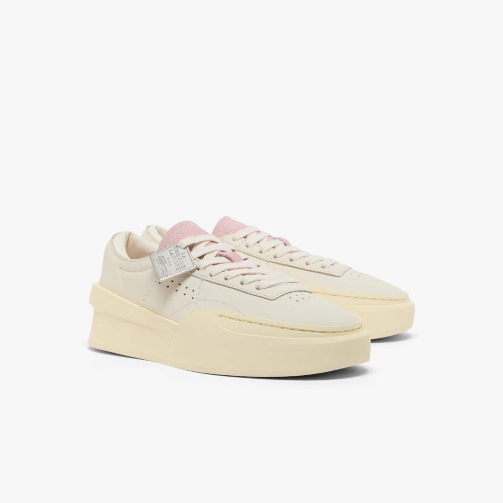Vista 2 Tênis Feminino Aura Club Lacoste branco