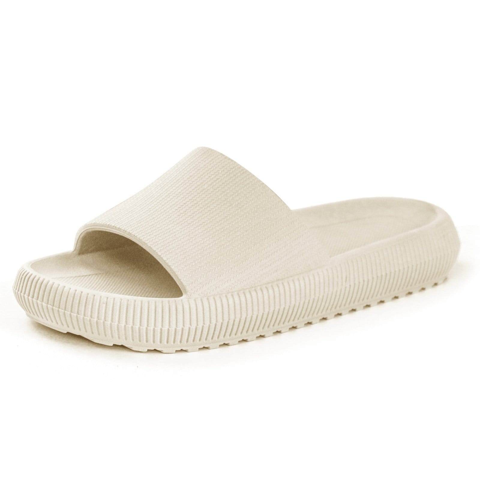 Vista 2 Chinelo Nuvem Ortopédico Feminino Anatômico Macio Off-White ÉPICO CALÇADOS off-white white