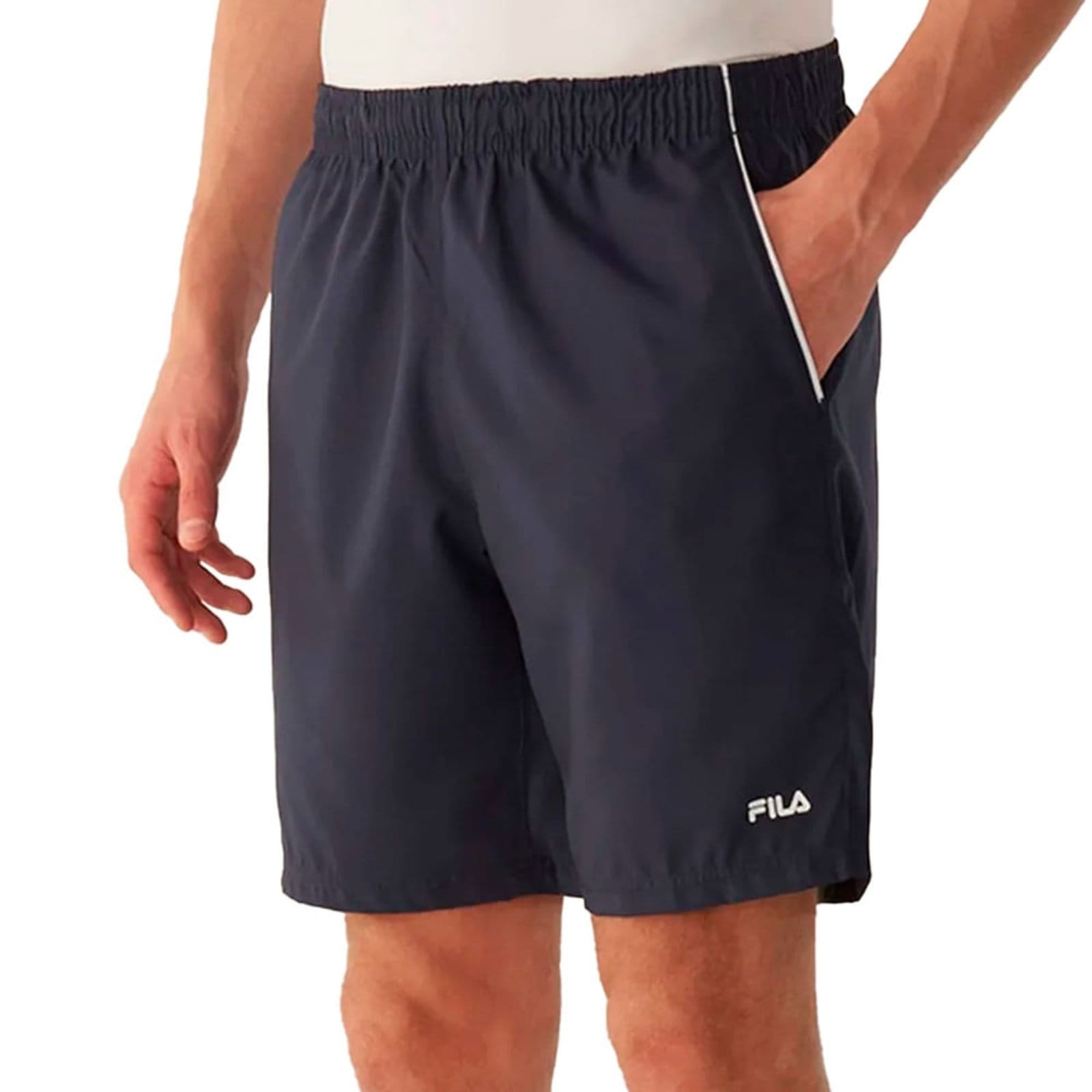 Bermuda Masculina Fila Train II Cós com Cordão Branco
