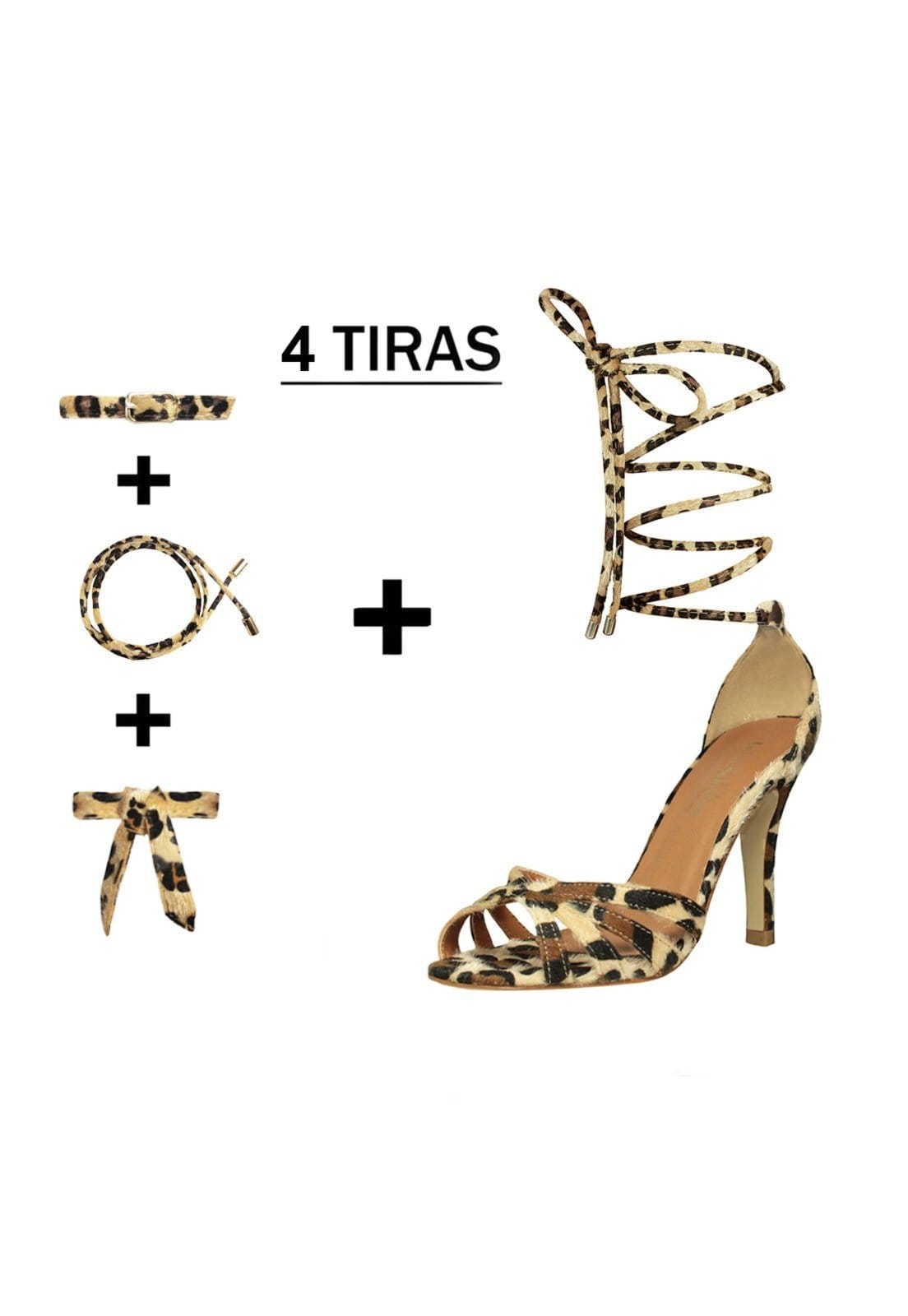 Sandália Troca Tira Salto Alto Luiza Sobreira Trançada Mod. 541-2