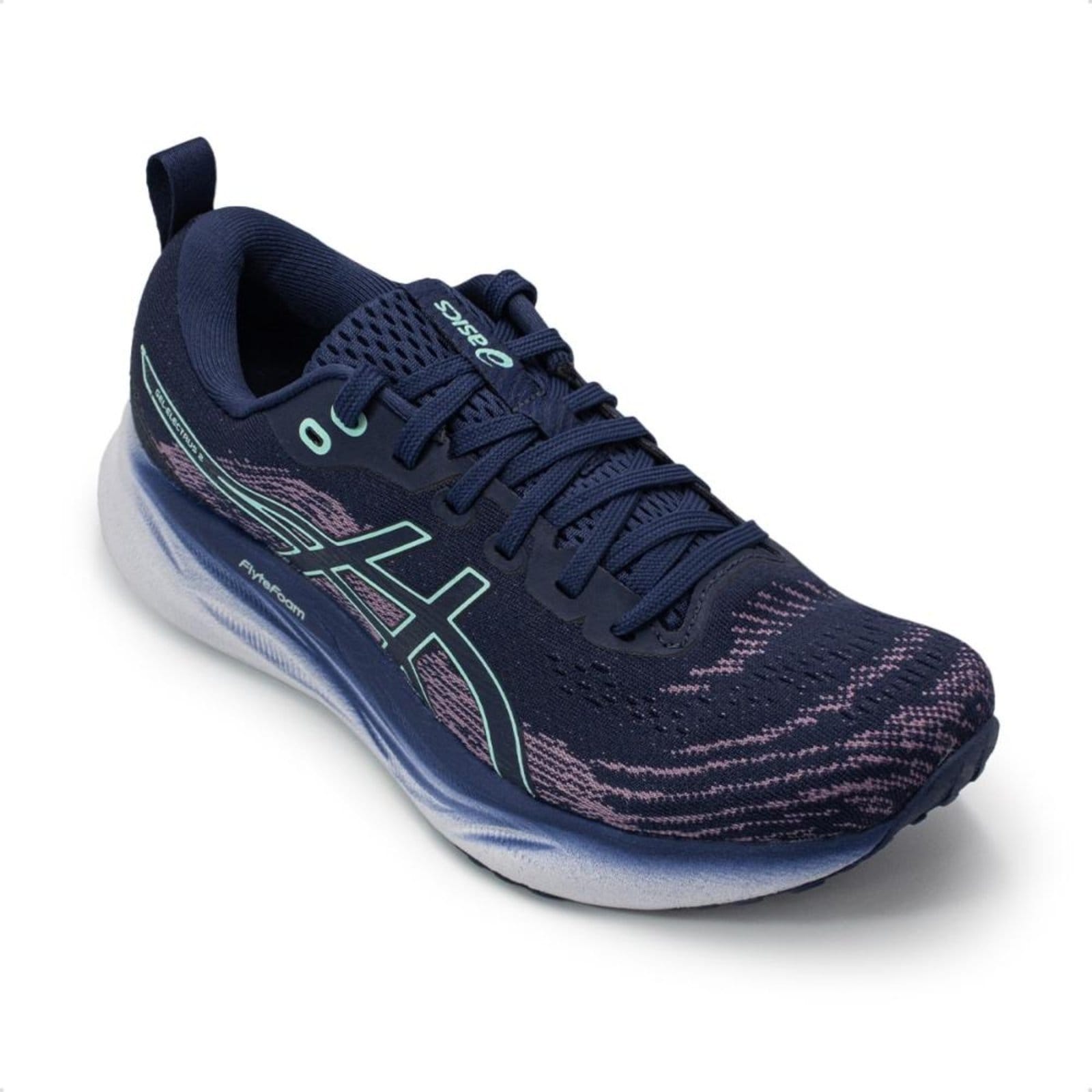 Vista 2 Tênis Asics Feminino Gel-Electrus 2 Corrida ASICS azul