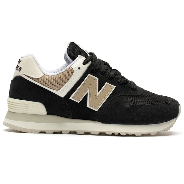 Imagem principal Tênis New Balance 574 Windbreaker - Feminino New Balance PRETO/BEGE