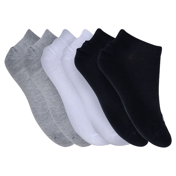 Imagem principal Kit de Meia Asics No Show Soft - Adulto - 3 Pares - 39 a 43 ASICS PRETO/BRANCO