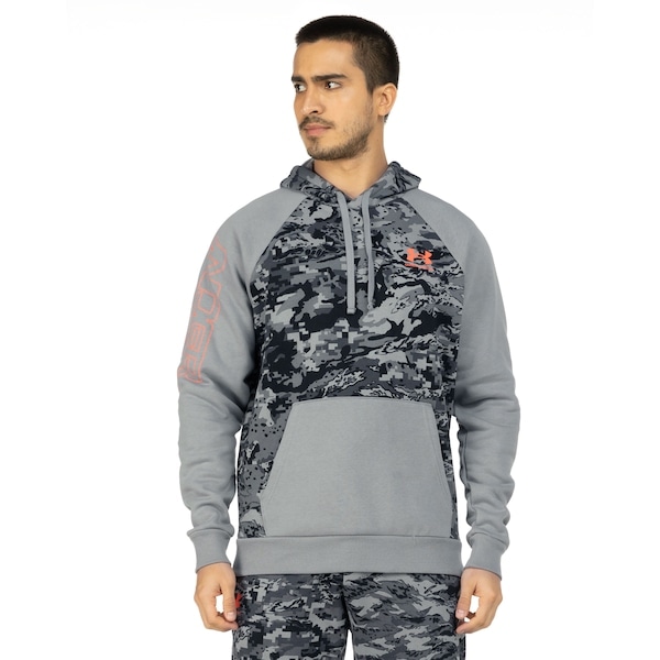Imagem principal Blusão Under Armour Masculino com Capuz Rival Fleece Camo Under Armour CINZA