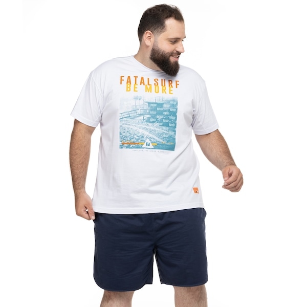 Imagem principal Camiseta Plus Size Fatal Estampada 26524 - Masculina Fatal OFF WHITE