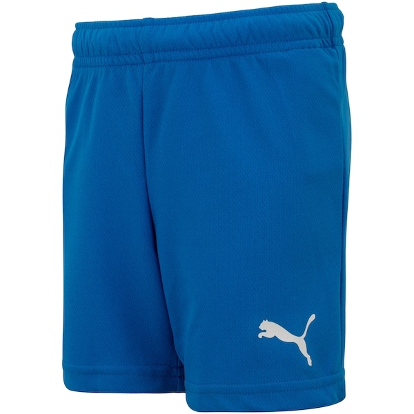 Imagem principal Calção Juvenil Puma Team Rise Puma AZUL/BRANCO