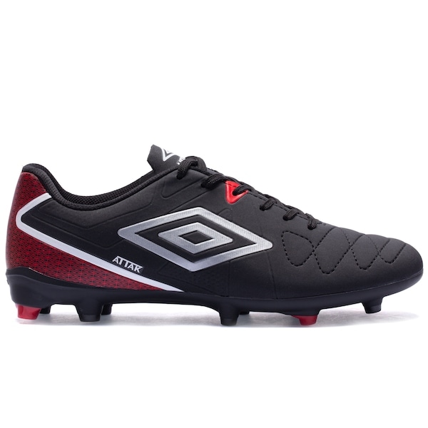 Imagem principal Chuteira de Campo Umbro Attak Eternal - Adulto Umbro PRETO/VERMELHO
