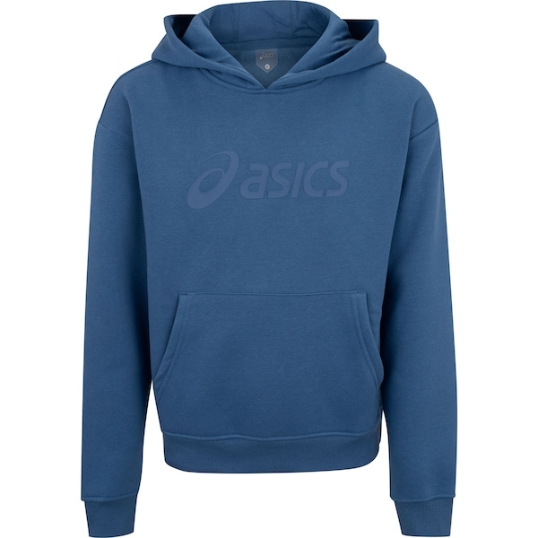Imagem principal Blusa de Moletom Infantil ASICS com Capuz Canguru ASICS AZUL