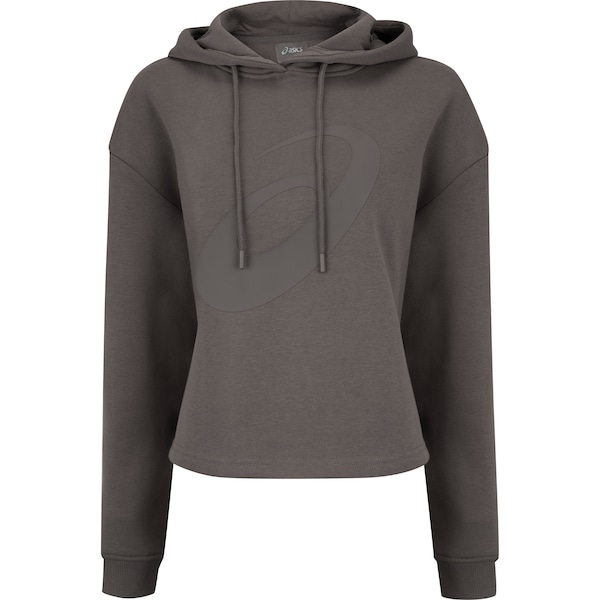 Imagem principal Blusa de Moletom Cropped Feminina ASICS com Capuz e Fleece ASICS MARROM