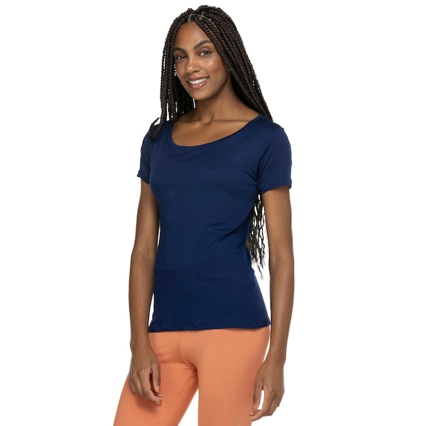 Imagem principal Camiseta Lauf Manga Curta Basic - Feminina Lauf AZUL ESCURO