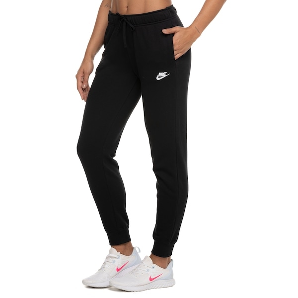 Imagem principal Calça Nike Feminina Sportswear Club Flc Pant Std Nike PRETO/BRANCO
