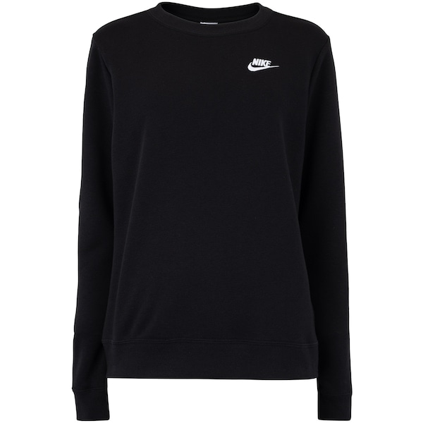 Imagem principal Blusão Feminino Nike Club Fleece Crew Nike PRETO/BRANCO