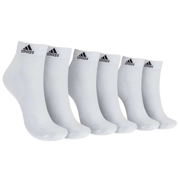 Imagem principal Kit de Meias adidas Sportswear Ankle com 3 pares Adulto Adidas BRANCO