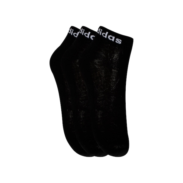 Imagem principal Kit de Meias adidas Logo Linear Ankle - com 3 Pares - Adulto Adidas PRETO