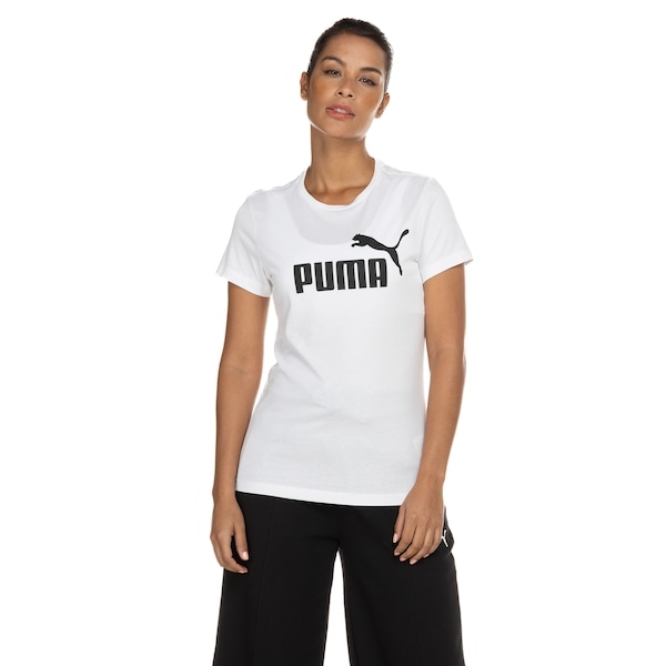 Imagem principal Camiseta Puma Feminina Manga Curta Essentials Logo Tee Puma BRANCO