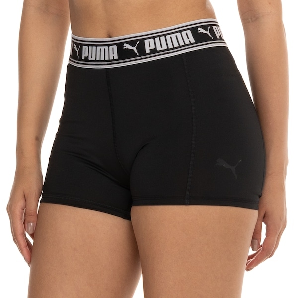 Imagem principal Bermuda Puma Train Strong 3 Feminino Puma PRETO/BRANCO