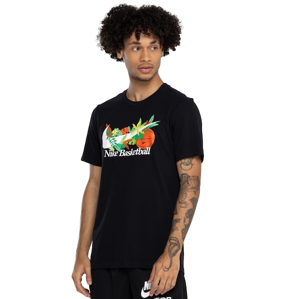 Imagem principal Camiseta Masculina Nike Manga Curta Dri-Fit Swoosh Nike PRETO
