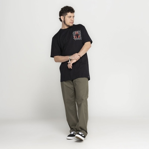 Imagem principal Camiseta Huf Manga Curta Trepass Triangle HUF PRETO